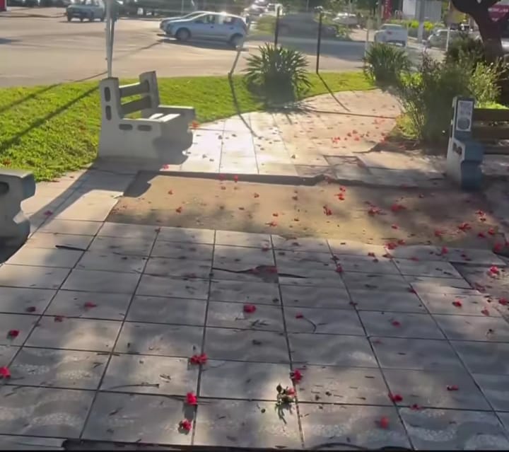 Antigo cartão postal de Itupeva, Praça vive a realidade do abandono